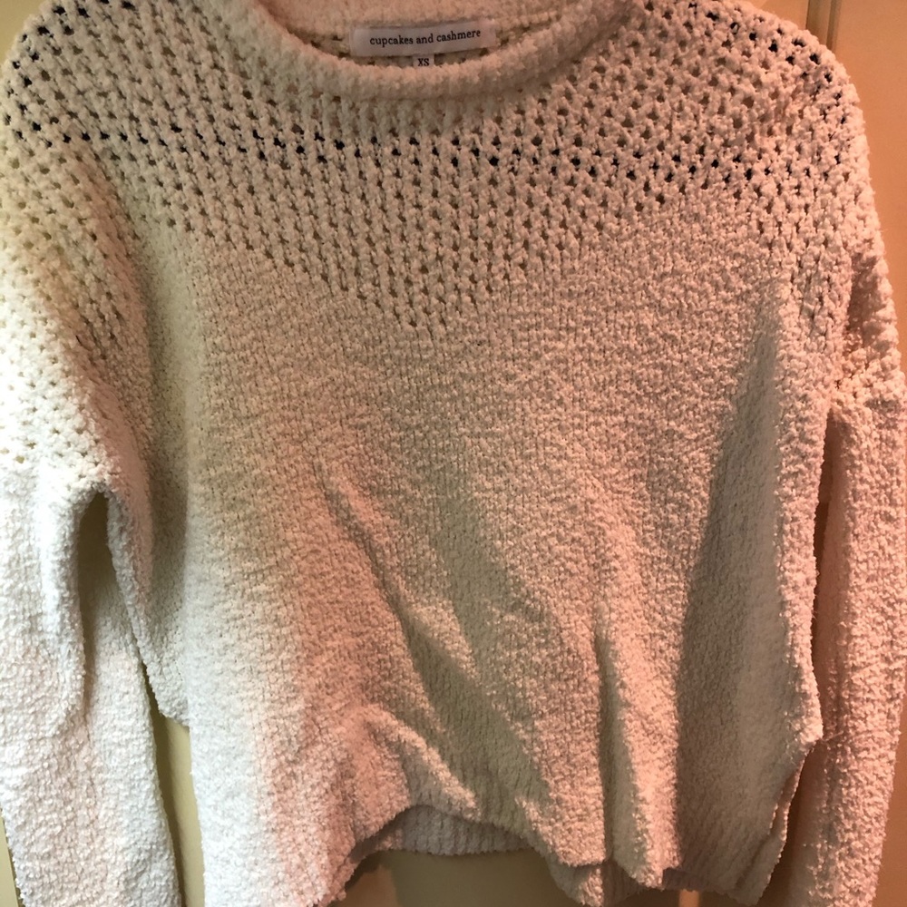 cupcakes and cashmere white sweater